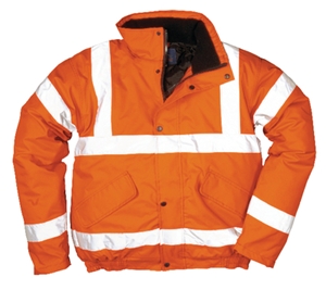 Roebuck Hi-Vis Bomber Jacket - Orange